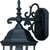 Petite Matte Black Domed Hanging Lantern Wall Light