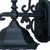Petite Matte Black Domed Hanging Lantern Wall Light