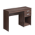 48" Espresso Wood Writing Desk With Two Drawers