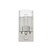 Silver Metal and Textured Glass Wall Sconce