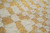 2' X 5' Gold And Beige Geometric Berber Washable Area Rug With UV Protection