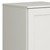17" Off White Solid Wood Free Standing Single Door Linen Cabinet