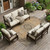 9' X 12' Copper And Chocolate Floral Medallion Washable Indoor Outdoor Area Rug