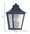 Homeroots Lighting Matte Black Two Light Pocket Lantern Wall Light