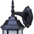 Homeroots Lighting Matte Black Frosted Glass Swing Arm Wall Light