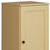 17" Yellow Solid Wood Free Standing Single Door Linen Cabinet
