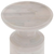 18" White Solid Wood Round End Table