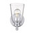 One Light Silver Glass Shade Wall Sconce - 808230013797