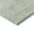 10' X 14' Mint Green And Ivory Striped Washable Area Rug With UV Protection