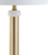 27" Gold Novelty Table Lamp With Drum Shade