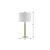 27" Gold Novelty Table Lamp With Drum Shade