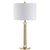 27" Gold Novelty Table Lamp With Drum Shade