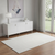 4' X 6' Ivory and Gray Abstract Washable Area Rug