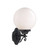 Matte Black Round Acrylic Globe Wall Sconce - 808230075450