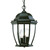 Homeroots Lighting Three Light Matte Black Wide Lantern Hanging Light