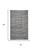 5' X 8' Gray And Ivory Wool Abstract Hand Tufted Area Rug
