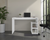 47" White Wood Computer Desk