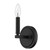 One Light Matte Black Wall Sconce - 808230010574