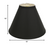 15" Jet Black Deep Cone Slanted No Shantung Lampshade - 606114555759
