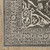 8' Gray And Ivory Oriental Runner Rug