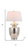 31" Silver Novelty Table Lamp With Drum Shade