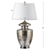 31" Silver Novelty Table Lamp With Drum Shade