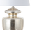31" Silver Novelty Table Lamp With Drum Shade