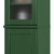 72" Green Solid Wood Two Door Pantry Or Storage Closet