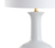 27" White And Gold Novelty Table Lamp With Drum Shade