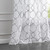 84” Silver Trellis Pattern Embroidered Window Curtain Panel