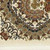 8' X 11' Ivory Black And Brown Medallion Area Rug With Fringe