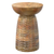 18" Natural Solid Wood Round Pedestal End Table