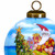Rowing Santa Express Hand Painted Mouth Blown Glass Ornament - 606114637875