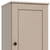 17" Beige Solid Wood Free Standing Single Door Linen Cabinet