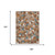 10' X 14' Orange And Ivory Geometric Washable Indoor Outdoor Area Rug