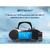 Bluetooth DVD Boombox with HD-INPUT AM/FM Radio and Stereo Speakers