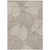 8' X 10' Taupe And Beige Floral Washable Indoor Outdoor Area Rug