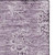10' X 14' Plum And Ivory Floral Washable Area Rug With UV Protection