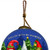 Casual Gnomes in Christmas Mode Hand Painted Mouth Blown Glass Ornament - 606114637912