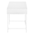 47" White Wood and Metal H-Shape Computer Desk With Two Drawers