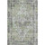 10' X 14' Artichoke Green Charcoal And Ivory Oriental Washable Area Rug With UV Protection