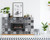 4" X 4" Black White and Gray Mosaic Peel and Stick Tiles