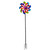 58" Purple Blue And Red Metal Windmill
