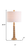 29" Antiqued Gold Table Lamp With Drum Shade