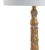 29" Antiqued Gold Table Lamp With Drum Shade