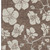 8' X 10' Brown And Beige Floral Washable Area Rug With UV Protection