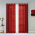 Set of Two 84" Red Solid Modern Window Panels - 606114590538