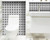 4" X 4" Black and White Gerber Peel and Stick Removable Tiles