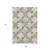 9' X 12' Taupe And Beige Abstract Geometric Washable Area Rug With UV Protection
