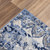 8' Blue Gray And Ivory Medallion Area Rug